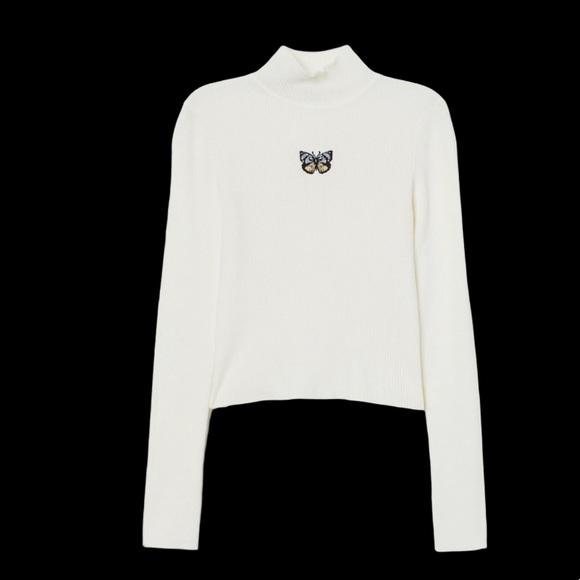 [H&M] Fitted Mock Turtleneck Sweater - Picture 2 of 4